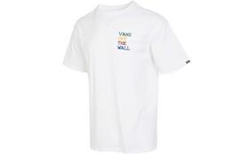 Vans Dart Board SS T Shirts Men's White Crew Neck Moderate Straight Fit VN0008Z9WHT M