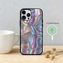 L-liquid metal Phone Case For iPhone 17/16/15/14/13/12/Plus/Pro/Max for Magnetic Wireless Charging iPhone15