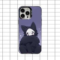 Changed Furry Puro Phone Case For iPhone 16,15,14,13,12,11,8,7,Pro,Max,Plus,Mini,XS,SE Anti Fall Black Matte Hard iPhone15pro