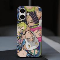 JoJo's Bizarre Adventure Phone Case Corrugated Pattern Phone Case For iPhone 17 Air 16 15 14 13 Pro Max Matte Shockprooof Cover iPhone 17pro max
