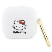 Etui Hello Kitty Silicone 3D Kitty Head Do Airpods 3 Cover, Białe
