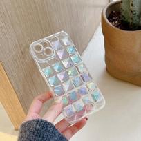 Ins 3d Reljefinis Kriauklės Kristalinis Dėklas iPhone 11 12 Promax 14 Pro Max Plus 13promax Smūgiams Atsparus Animacinis Mielas Spalvingas Telefono Dėklas for iphone 11