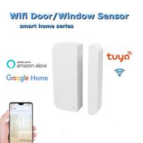 Belaidis namų apsaugos išmanusis durų jutiklis detektoriai WiFi durų langų jutiklis magnetinis detektorius durų atidarymo / uždarymo detektoriai magnetinis jutiklis Door Sensor Detectors