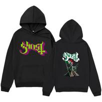 Ghost Band Hudiniai megztiniai Itroble Art Grafiniai džemperiai su gobtuvu Žieminiai drabužiai Moteriška mada Manga viršutiniai drabužiai Kpop Gatvės stilius Vyriški Unisex XXL blue