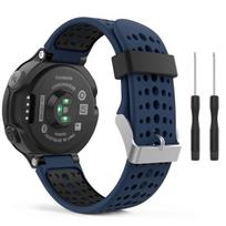 Suderinamas silikoninis apyrankė Garmin Forerunner 235/620/735XT - Dviejų spalvų apvalios skylutės dizainas.