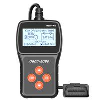 Daugialypės kalbos OBD2 skaitytuvas Automobilio diagnostikos įrankis Realaus laiko duomenys Kodų skaitytuvas Patikrinkite variklio sistemą Akumuliatoriaus testeris MS309PRO