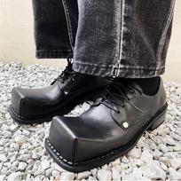 Vyriški odiniai batai Vyrams Nauji Kvadratinė nosis Storas padas Retro Darbiniai batai Pavasaris Ruduo Derby batai Žemi vyriški kasdieniai plokščiapadžiai 38 black