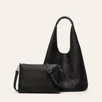 New laser engraved hollow women's bag niche vegetable basket fashionable tote bag large capacity simple shoulder handbag juoda