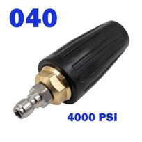 4000 PSI Aukšto slėgio plovimo įrenginio Turbo antgalis 1/4  Greito prijungimo antgalis Purškimo praktiškas greito atlaisvinimo jungiklis 040 black