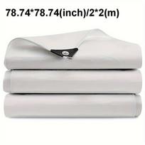 Waterproof Tarpaulin White Awning Tarp Rectangle Anti-UV Tarpaulin Sun Shade Sail Camping Yard Garden Patio Outdoor Canopy White 2x2m