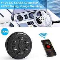 Atsparus vandeniui valties stereo sistema, jūrinis garso įrenginys su 2 kanalais, D klasės stiprintuvu, AUX, USB, Bluetooth transliacija, valtims, golfo vežimėliams