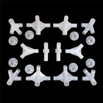 Outdoor Tent Replacement Set for Gazebo and Awning Featuring 25/19mm Pipe Connectors with Corner and Center Parts