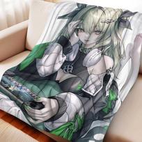 Cartoon Honkai Impact 3rd Mobius Flannel Blanket Cover Warmth Soft Anime Blanket Multifunctional Decor Home Universal Blankets 130x150cm