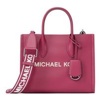 MICHAEL KORS Mirella Silver Hardware Pebbled Leather Crossbody Tote Small Women's DK Raspberry sidabras