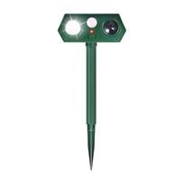 Solar Powered Ultrasonic Pest Repeller with Infrared Motion Sensor High Power Animal Deterrent Outdoor Waterproof Electronic Rodent Repellent One Size