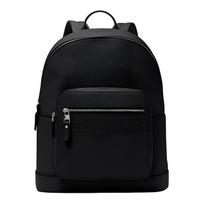 MICHAEL KORS Hudson Bronze Hardware Zipper Closure Leather Backpack Men's Black juoda