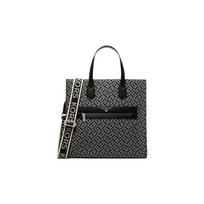 MICHAEL KORS handbag Kempner classic retro printed wide shoulder strap lock closure fabric tote bag tote bag shopping bag hand crossbody bag large juoda