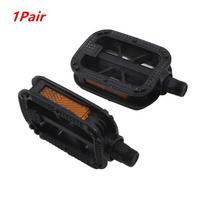 1Pair Bicycle Pedals Ultralight MTB Road Pedal Cycling Mountain Bike Accessories Foot Plat Anti-slip Pedals Foot Pedals Univeral Black 1Pair