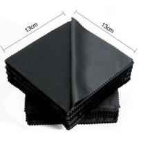 20pcs/lot Black Microfiber Cycling Sunglasses Eyeglasses Cleaning Cloth Glasses Eyewear Clean Lens Cloth Accessories 20pcs
