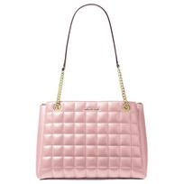 MICHAEL KORS Soho gold hardware quilted details PU and polyester tote bag shoulder bag medium women's pink auksas