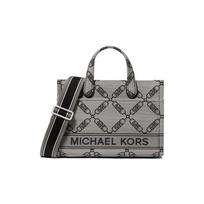 MICHAEL KORS Gigi Diamond Jacquard Tote Bag Shopping Bag Handbag Small Women's Gray and Black juoda