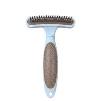 Pet Grooming Brush Hair Removal Comb for Shedding Cleaning Detangling Groomer Tool for Dogs Cats and Small Animals one size mėlyna