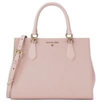 MICHAEL KORS MARILYN gold hardware leather handbag medium women's pink auksas