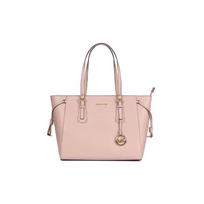 MICHAEL KORS Voyager raidės logotipas pakabukas vienspalvė odinė catfish krepšys rankinė per petį moteriška rožinė rožinė