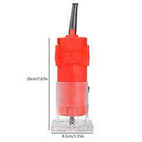 1200W 35000rpm Wood Milling Engraving Slotting Trimming Machine Hand Carving Machine Wood Router Woodworking Electric Trimmer