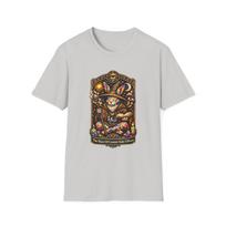 Unisex Softstyle T-Shirt Hare Wizard Psychedelic Spots Tarot Moon Sun Mushrooms S įvairiaspalvis