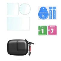 For DJI Osmo Action 5 Pro 9H Tempered Glass Film + Storage Carring Bag Screen Protective Film for DJI Action 5 Pro Accessories black bag and film
