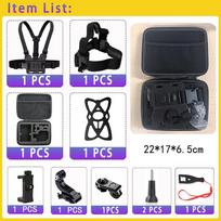 50 In 1 Action Camera Accessories Kit for DJI Osmo Action 5 pro 4/3 GoPro Hero 13 12 11/10 Insta360 AKASO Yi Sjcam Action Camera 11 In 1
