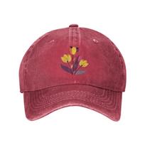 Tulips Flowers Summer Women Unisex Baseball Cap Cotton Adjustable Adult Sunshade Hat Sport Casual Hip Hop For Outdoor Fishing Adjustable