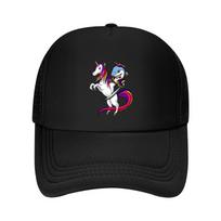 Shark Pirate Riding Unicorn Baseball Cap custom Hat Winter hat Golf Hat Beach Unisex Womenxs
