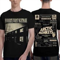 Arctic Monkeys  Favourite Worst Nightmare  Lyric Collage Oversized Vintage T-Shirt Women And Men Comfortable Fashion T-Shirt S įvairiaspalvis