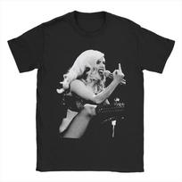 Lady Gaga Middle Finger Stage Performance Black & White Graphic Black T-Shirt | Pop/Alternative Music Fan Punk Streetwear Merch Tee S įvairiaspalvis