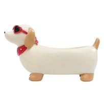 Cute Dachshund Resin Succulent Planter Funny Little Dog Flowerpot Dachshund Flower Pot for Indoor Outdoor Patio Garden balta