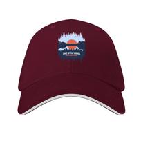 Lake Of The Woods Norway Island Lake With Mountain And Pine Tree Baseball Cap Hat Unisex Anime fashionable Golf Unisex Women's