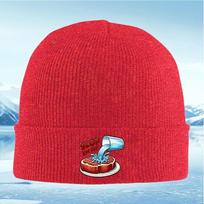 New Water pouring steak Fresh meat plate Unisex Women Unisex Knitted Hat Beanie Pullover Cap Winter Thermal Warm Christmas Outdoo