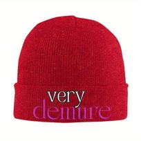 New Very Demure Hats Autumn Winter Skullies Beanies Ski Caps FeUnisex Unisex Knitted Caps