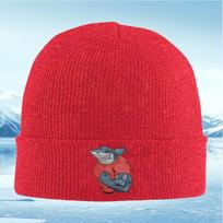 New Shark Strong Muscle Red Shirt Unisex Women Unisex Knitted Hat Beanie Pullover Cap Winter Thermal Warm Christmas Outdoor Cycling