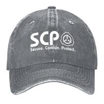 New SCP Foundation Baseball Cap designer cap Brand Unisex cap Sun Hat For Children western Hat Golf Wear Unisex Womens
