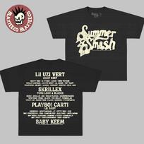 Smash 2026 Festival Merch Lineup Paint Logo Two Sided T-Shirt 2XL
