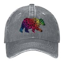 New Rainbow Unisexdala Pride Bear Baseball Cap fishing caps Unisex Golf Hat Unisex tea Hat black Caps For Women Unisexs