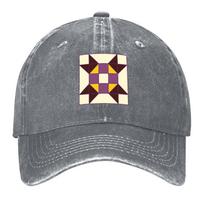 New Midnight plum nonbinary quilt artwork Baseball Cap fun hats foam party Hat hard hat fishing caps Unisex Golf Wear Unisex Womens