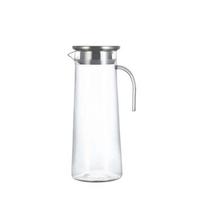with Handle Acrylic Transparent Pitcher 1.0L/1.2L/1.6L Kettle Teapot Water Bottle  Beverage 1.0 L-stainless steel lid