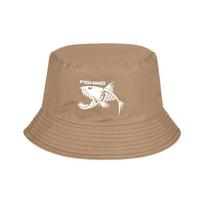 Skeleton Fish FISHING Print FisherUnisexs Hat  Casual Camping  Outdoor Unisex Sun Hat for Fishing Enthusiasts