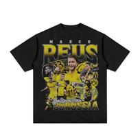 Marco Reus Marškinėliai Futbolui Vyrams Moterims Oversized Medvilniniai Trumpomis Rankovėmis Komandos Atmosferos Spaudinys Gerbėjų Mėgstamas Puolėjo Apranga Viršus S įvairiaspalvis