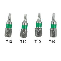 4 vnt. 25 mm magnetinių Torx atsuktuvo antgalių rinkinys Elektrinio atsuktuvo galvutė T6/T8/T9/T10/T15/T20/T25/T27/T30/T35/T40 Atsuktuvo antgalis