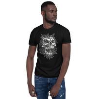 GHOST SKULL FACE SPECTRO AWEOSME GRAPHIC DESIGN Short-Sleeve Unisex T-Shirt S įvairiaspalvis